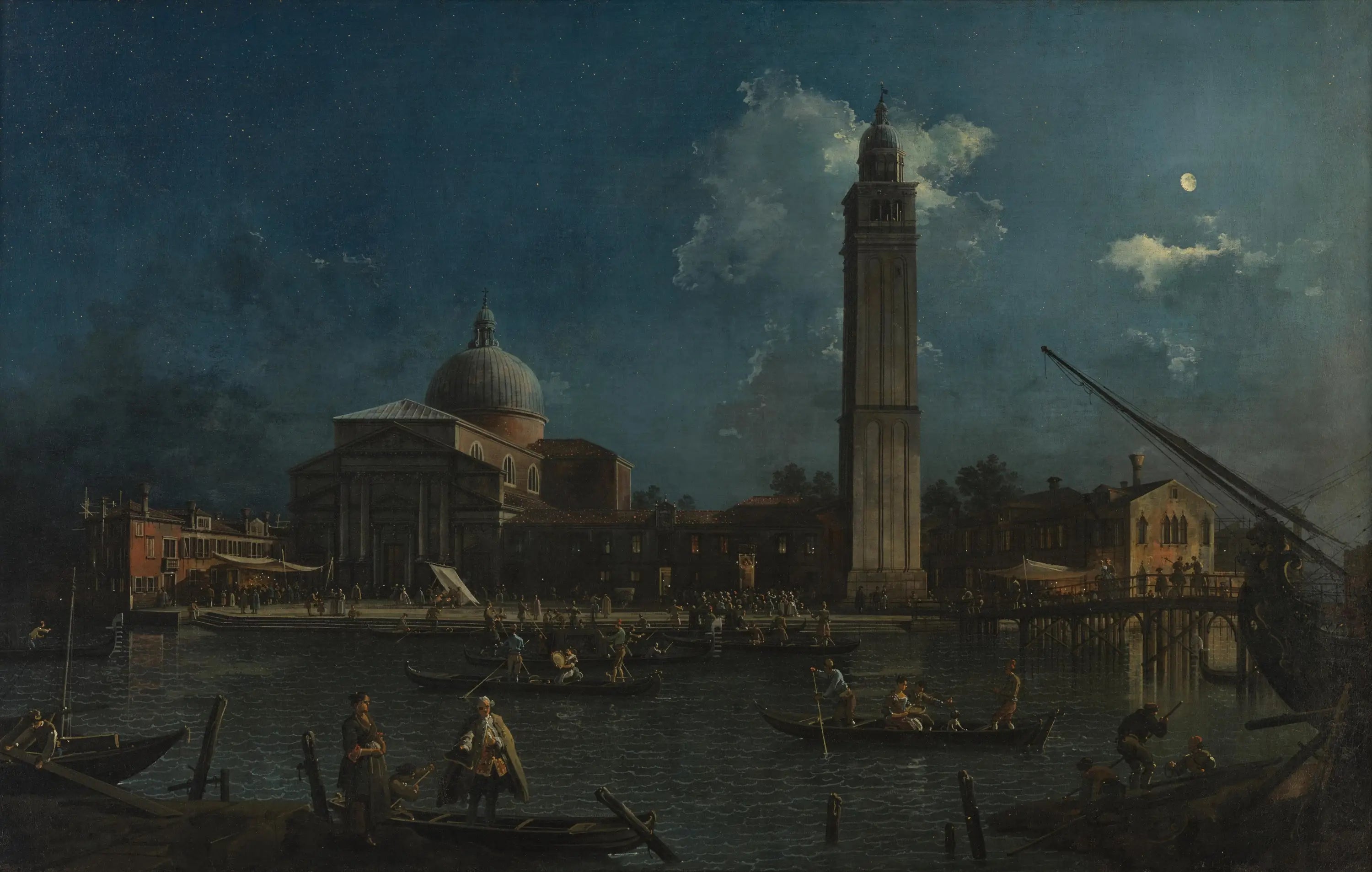 La Veillée nocturne à San Pietro di Castello - Canaletto - Alpha Reproduction
