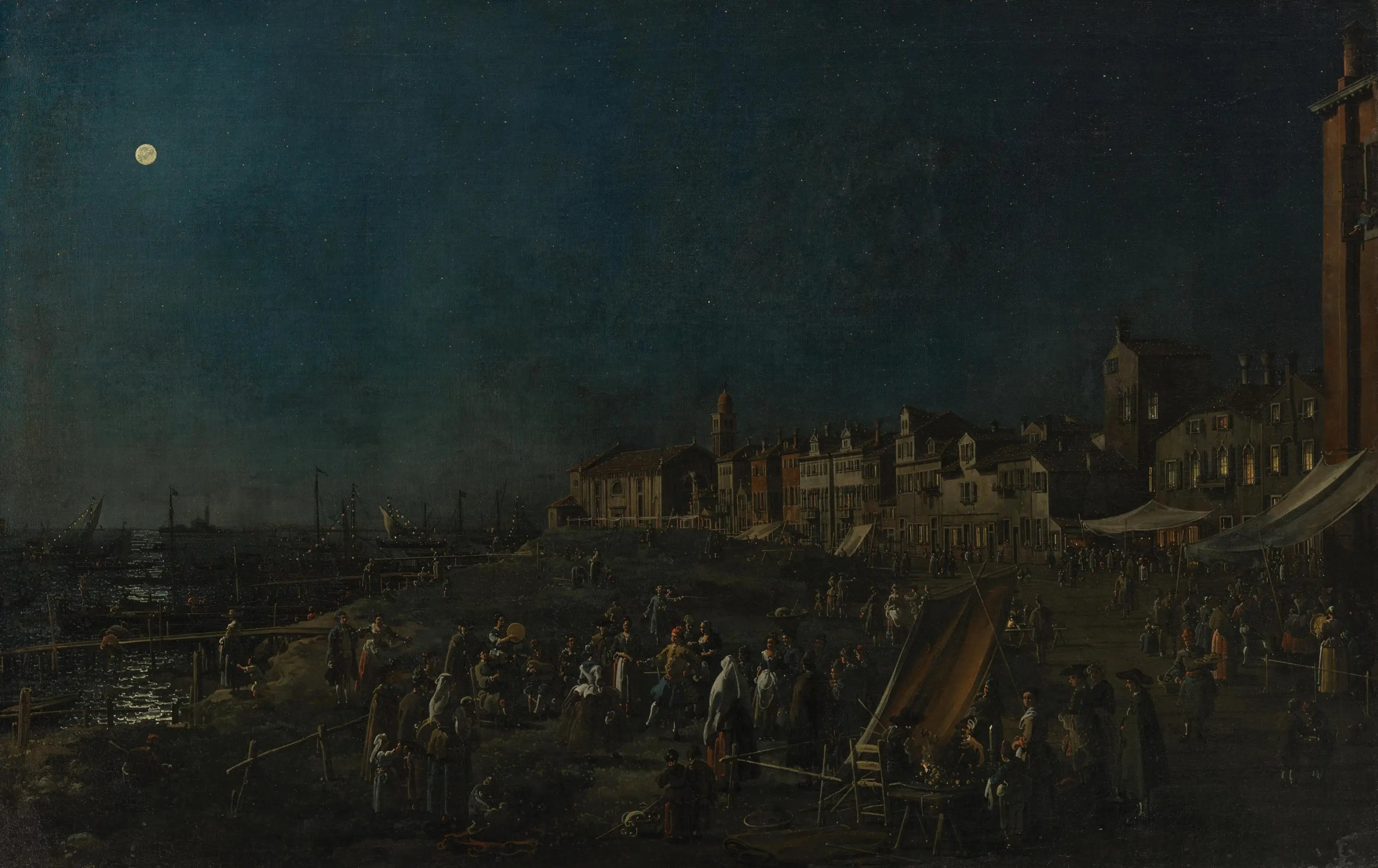 La Veillée nocturne au bord de Santa Marta - Canaletto - Alpha Reproduction