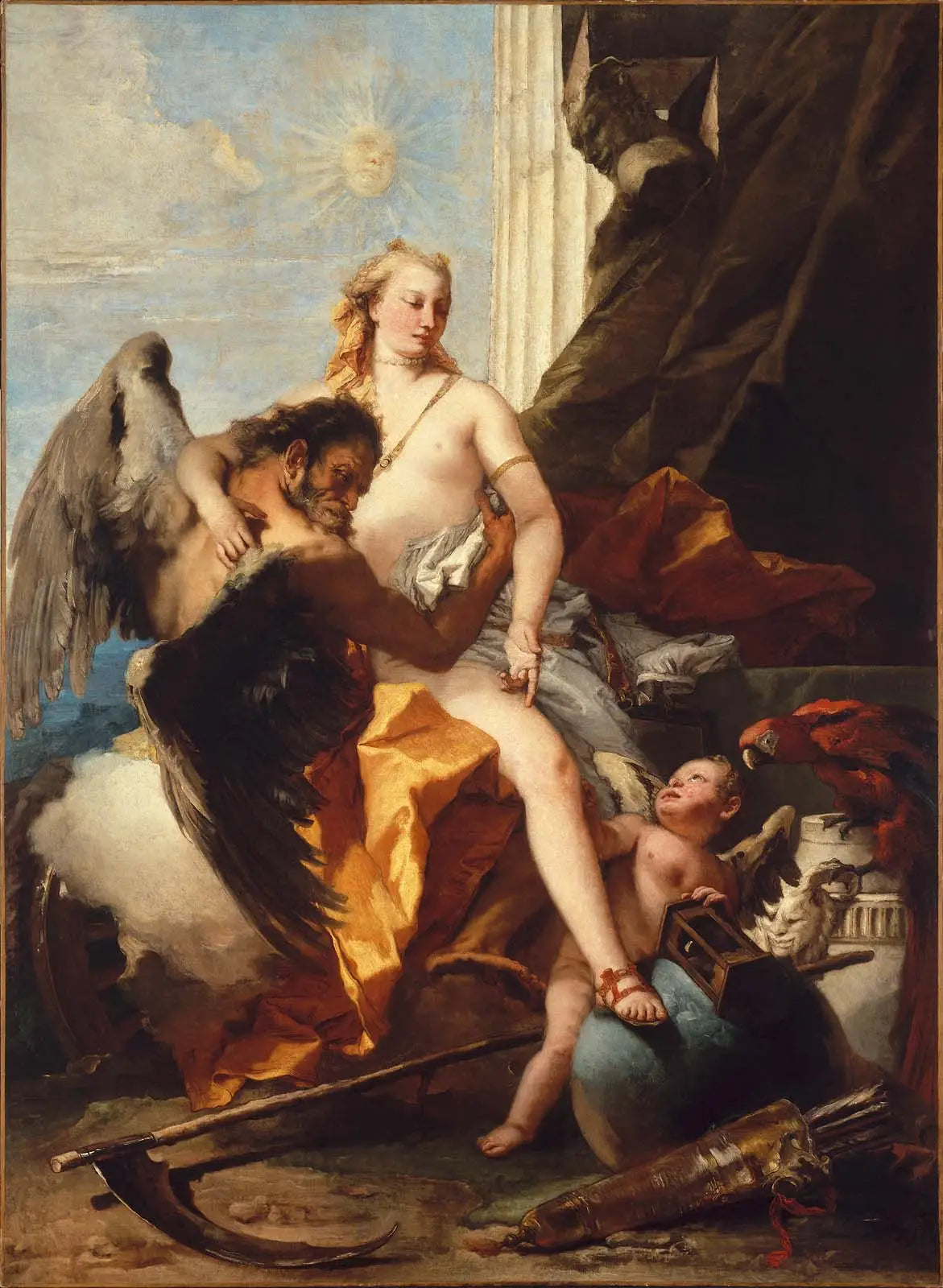 La vérité dévoilée par le temps - Giovanni Battista Tiepolo - Alpha Reproduction