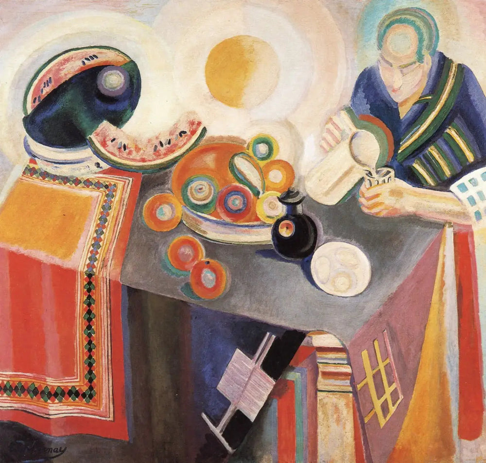 La Verseuse - Robert Delaunay image 1 copie de tableau peinte à la main