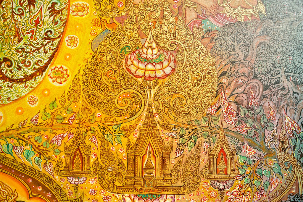 La Vie de Bouddha | 240 x 180 cm Reproductions de tableaux à la peinture à l’huile