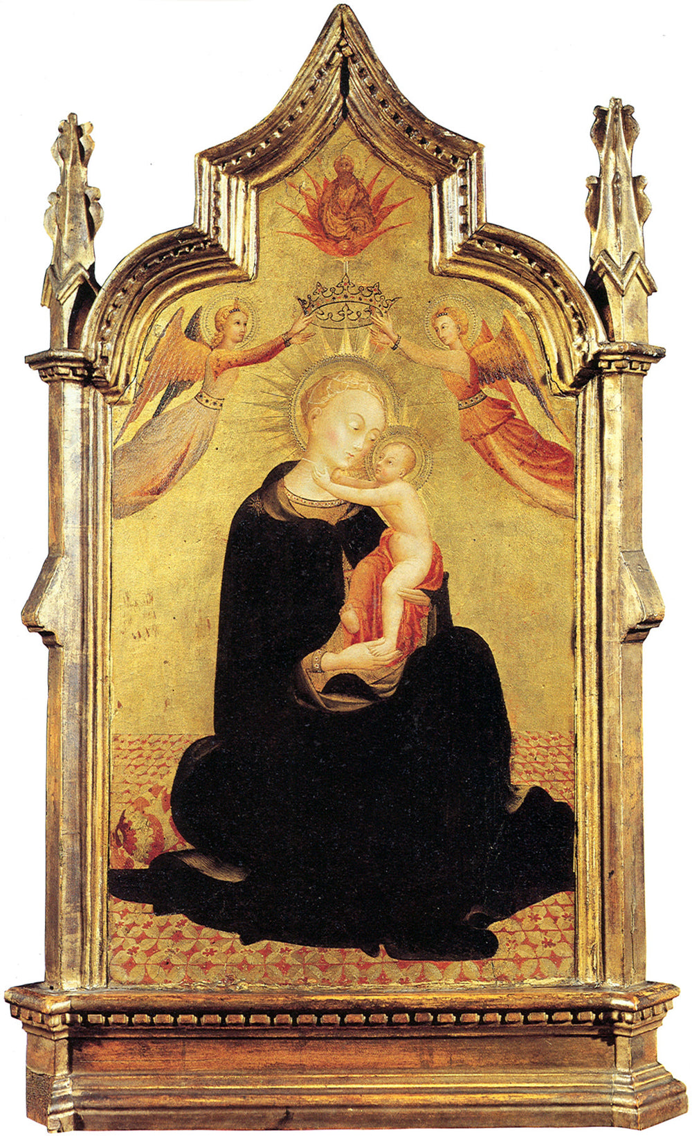 La Vierge à l'Enfant avec des anges - Sassetta image 1 reproduction de peinture à l’huile