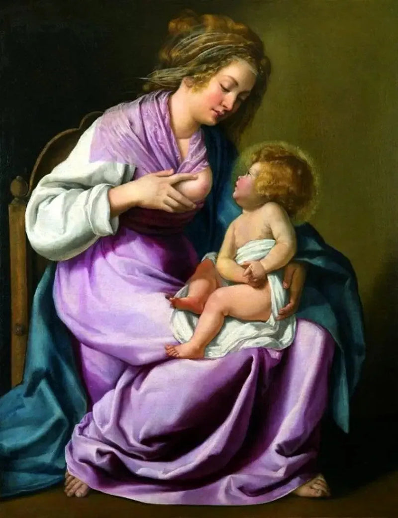 幼子を抱く聖母 - アルテミシア・ジェンティレスキ

Source:
La Vierge allaitant l'Enfant - Artemisia Gentileschi