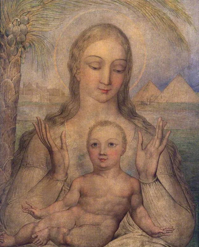 La Vierge et l'Enfant en Égypte - William Blake image 1 reproduction réalisée par Alpha Reproduction