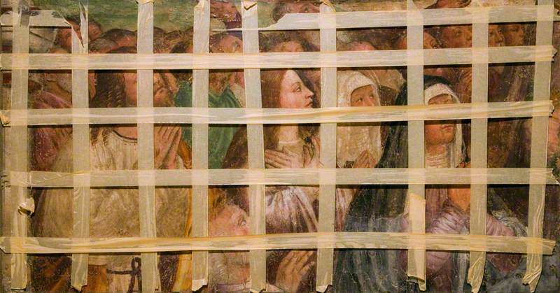 聖母、使徒たちと聖人 - ベルナルディーノ・ルイニ