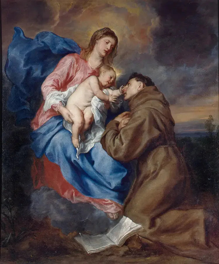 聖アントニオ・デ・パドヴァの幻視、約1629年 - アントワーヌ・ヴァン・ダイク

Source:
La vision de saint Antoine de Padoue, vers 1629 - Antoine van Dyck