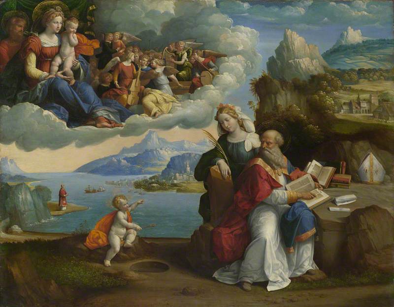 La vision de saint Augustin - Benvenuto Tisi