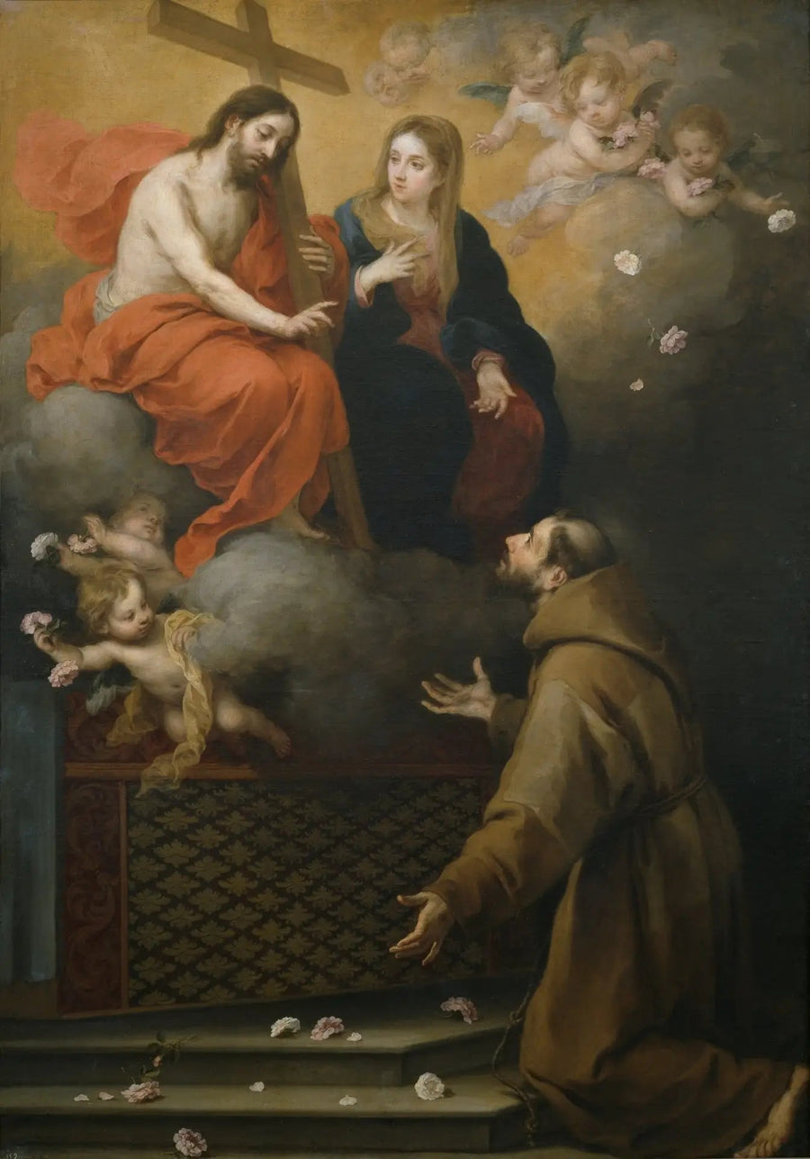 サン・フランシスコのビジョン、ポルチュクル - バルトロメ・エステバン・ムリリョ

Source:
La vision de saint François à la Portioncule - Bartolomé Esteban Murillo
