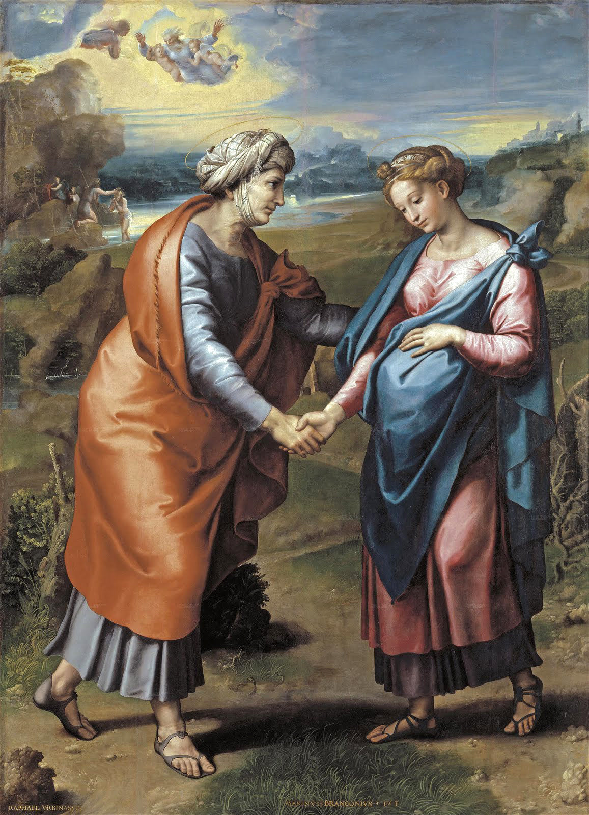 La Visitation - Giulio Romano image 1 reproduction artisanale de tableau