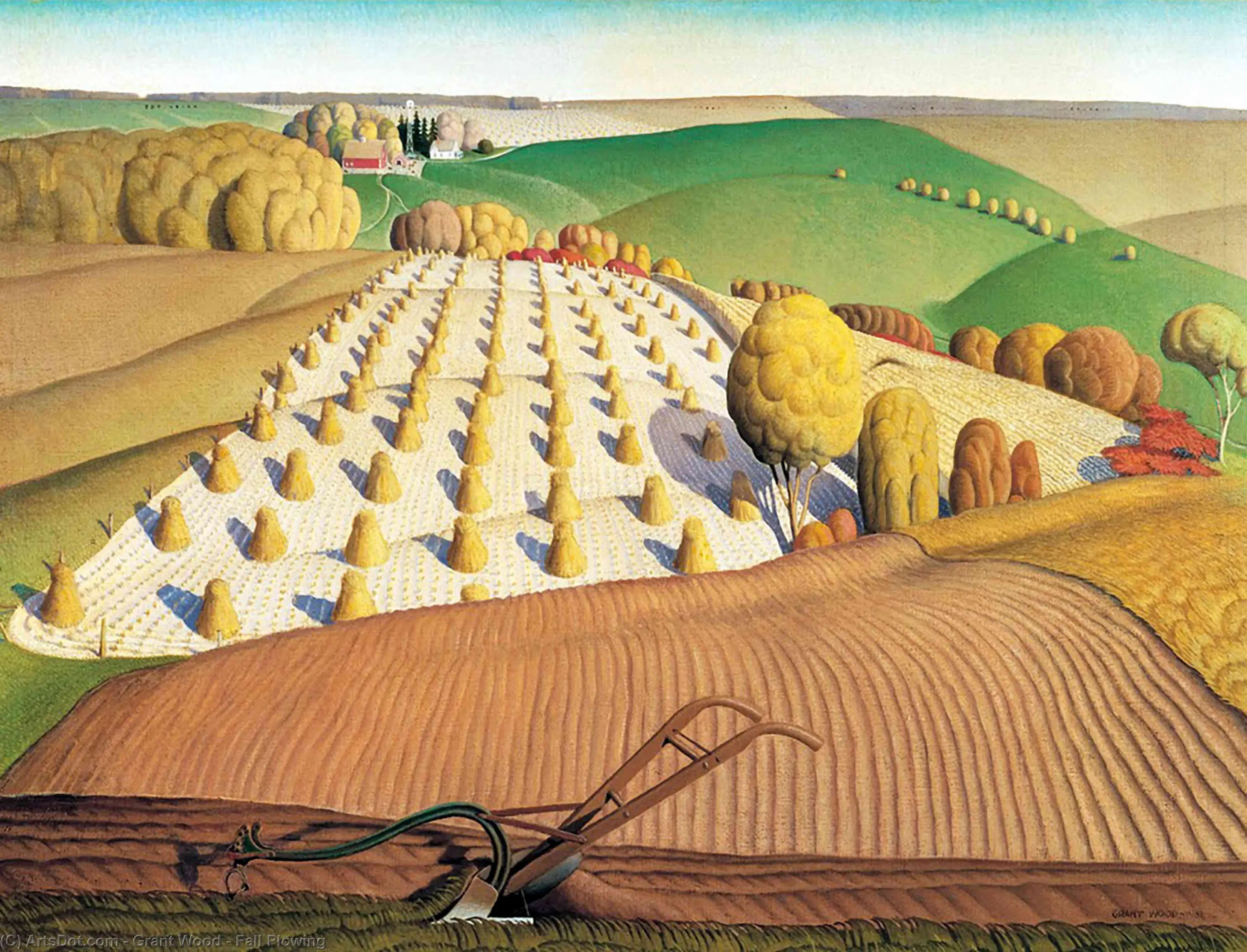 Labour d’automne - Grant Wood - Alpha Reproduction