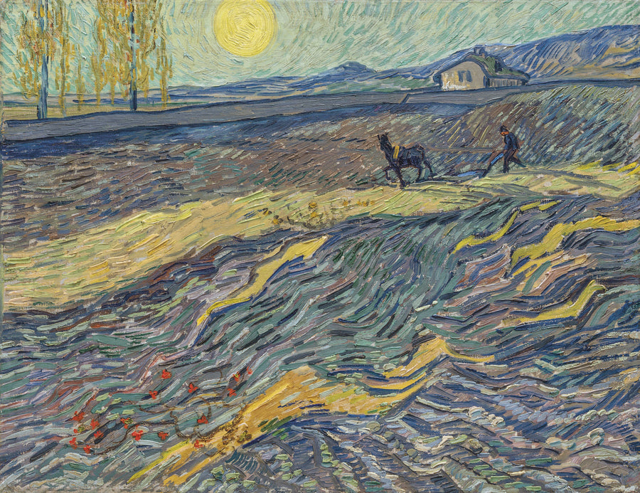 畑で働く農夫 - Vincent van Gogh