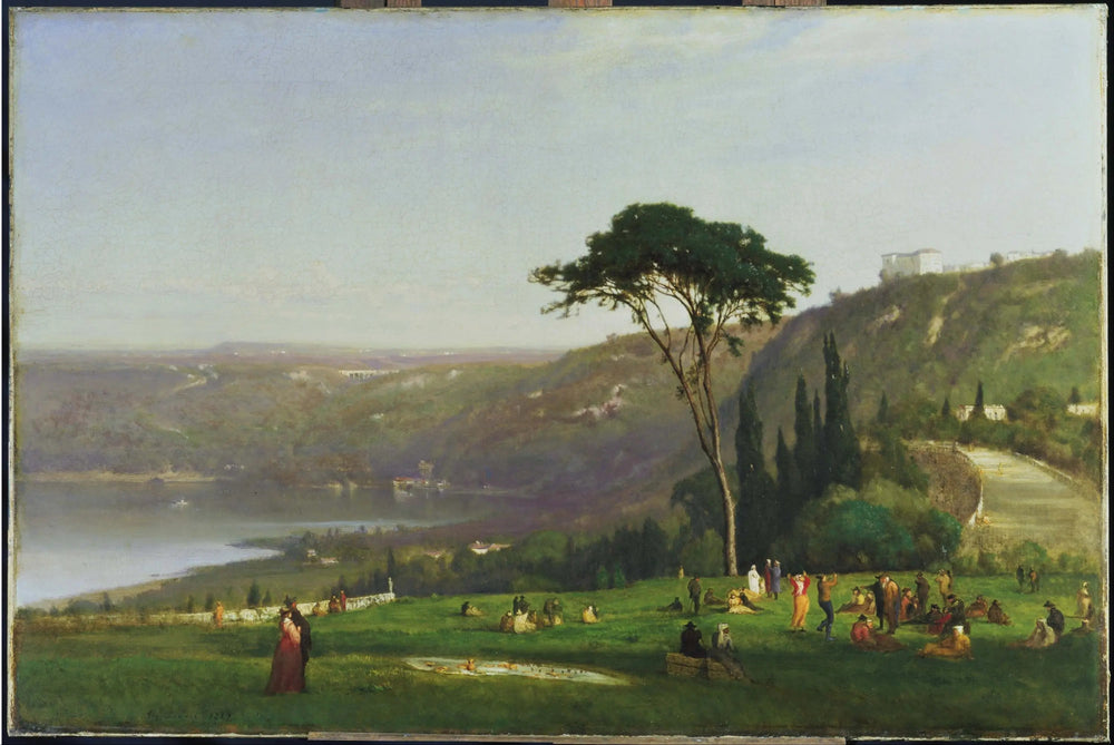 Lac d'Albano - George Inness image 1 copie peinte à la main à l’huile
