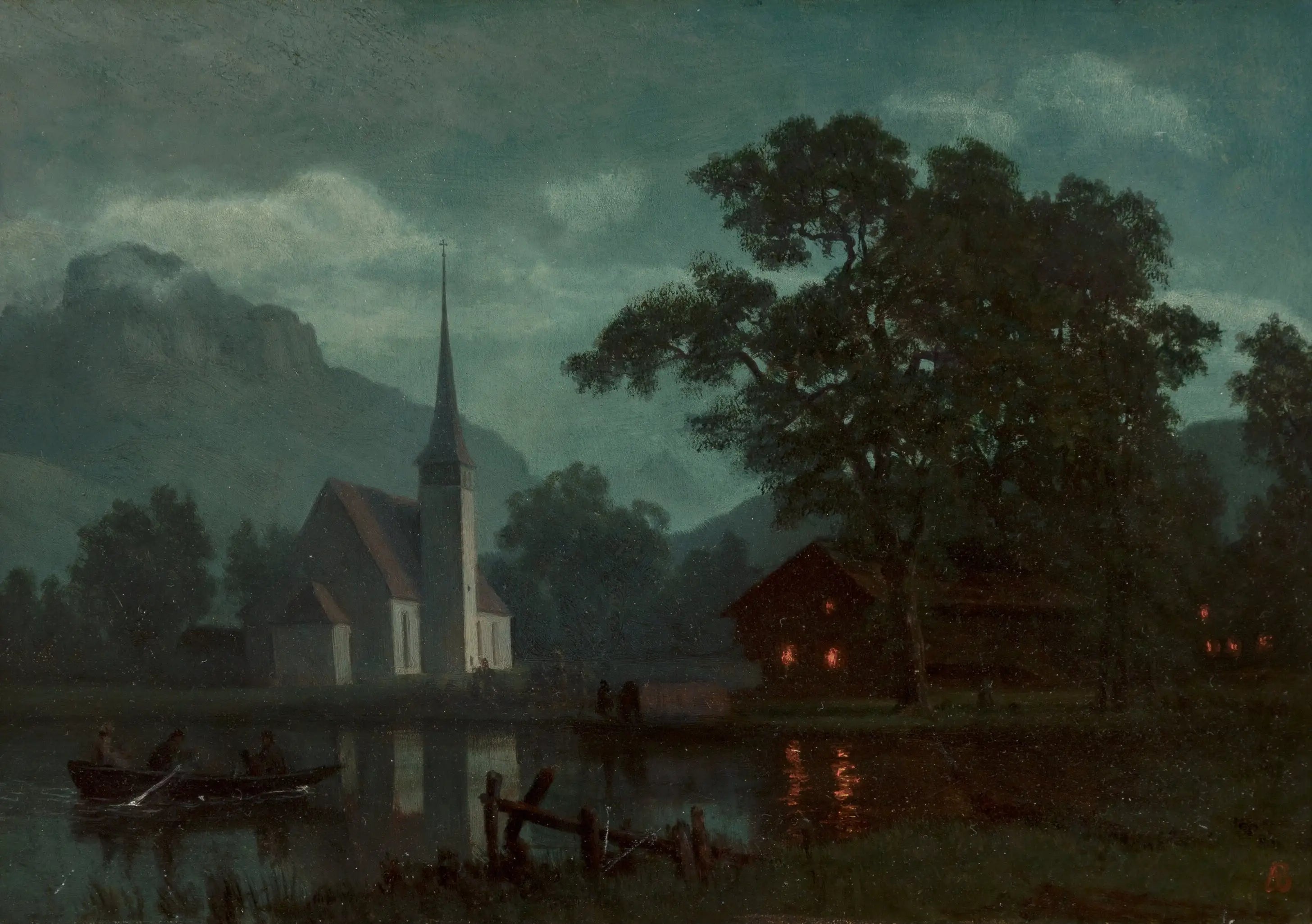Lac des Quatre-Cantons Suisse - Albert Bierstadt - Alpha Reproduction