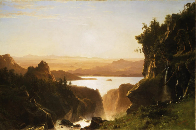 ラッキーアイランド、ウィンドリバー山脈、ワイオミング州 - アルバート・ビアシュタット

Source:
Lac Island, chaîne de Wind River, Wyoming - Albert Bierstadt