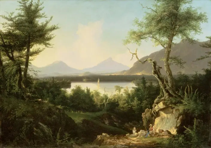 ラッキー・ウィネペサウキー - トーマス・コール

Source:
Lac Winnepesaukee - Thomas Cole