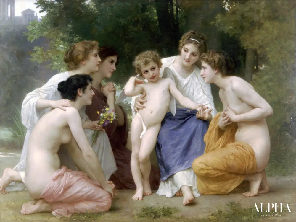 Ladmiration - William Bouguereau - Reproductions de tableaux et peintures haut de gamme