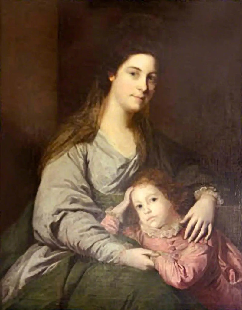 レディ・レペル・フィップス（1723–1780）とその息子、チャールズ（？）（1753–1786） - ジョシュア・レイノルズ