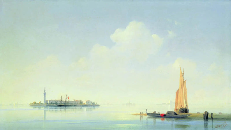 ヴェネツィアの潟。サンジョルジョ島の眺め。 - イワン・アイヴァゾフスキー

Source:
Lagune vénitienne. Vue de l'île de San Giorgio. - Ivan Aïvazovski