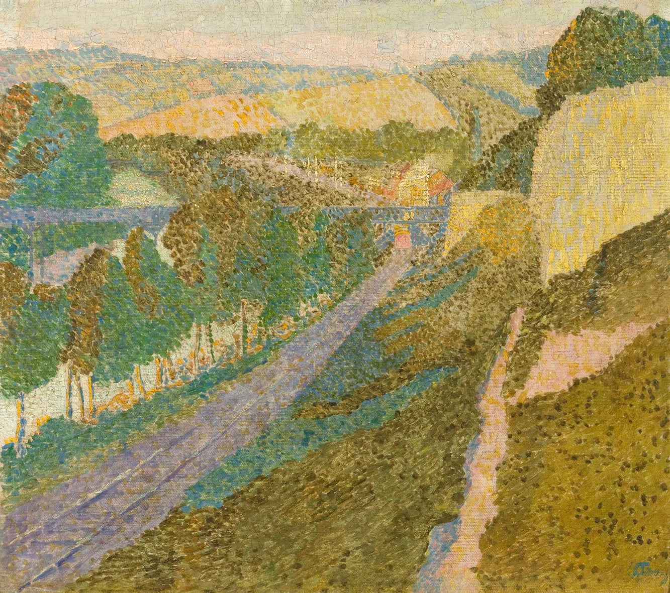 Landschap Ardennen - Jan Toorop image 1 reproduction de peinture à l’huile