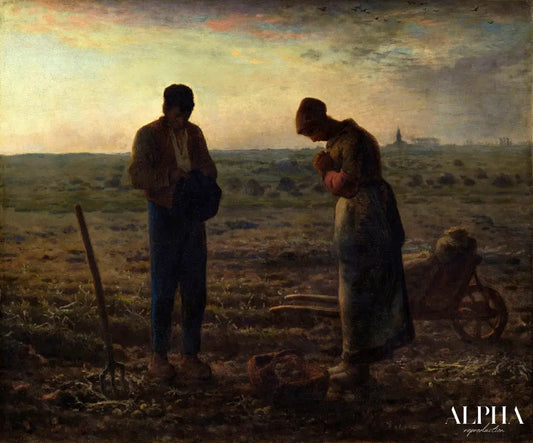 L'Angélus - Jean-François Millet - Reproductions de tableaux et peintures haut de gamme