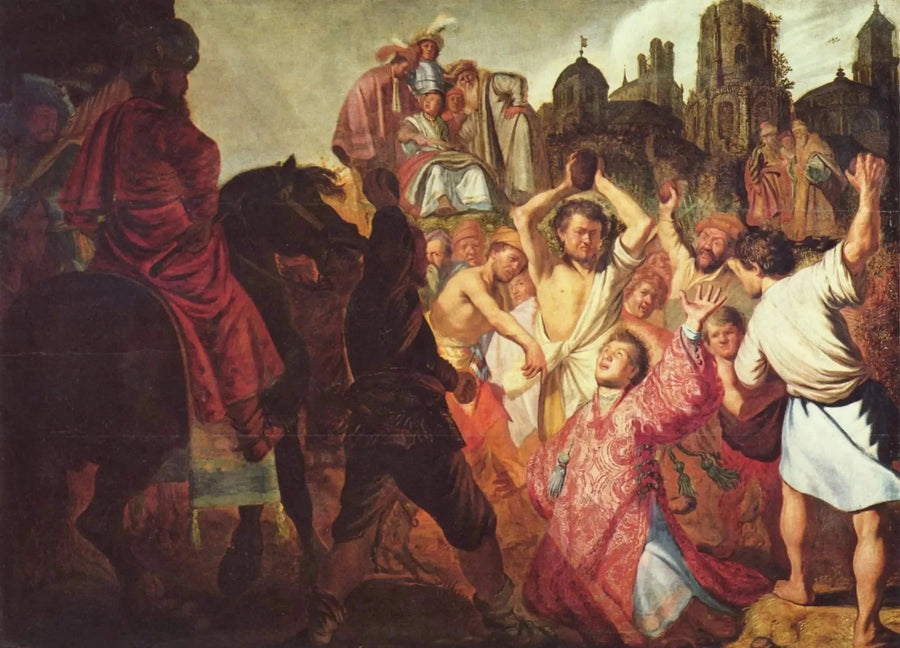 La Lapidation de saint Étienne — Rembrandt