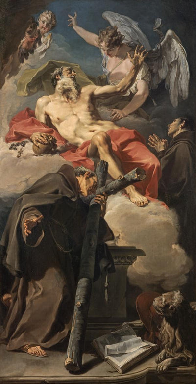 L’apothéose de saint Jérôme avec saint Pierre d’Alcántara et Antonino da Patti - Giovanni Battista Pittoni - Alpha