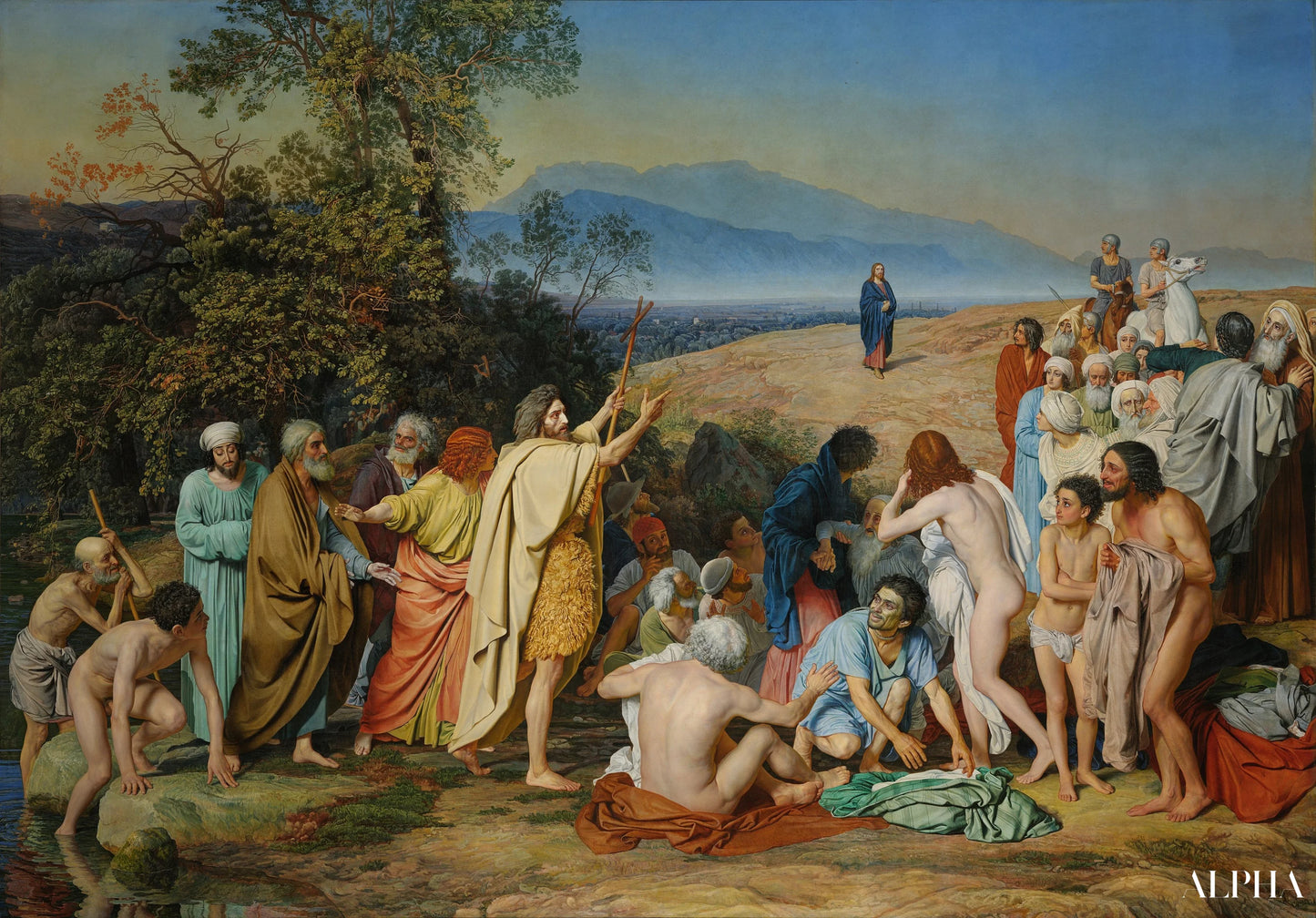 L’apparition du Christ devant le peuple - Alexandre Ivanov Reproductions de tableaux à la peinture à l’huile