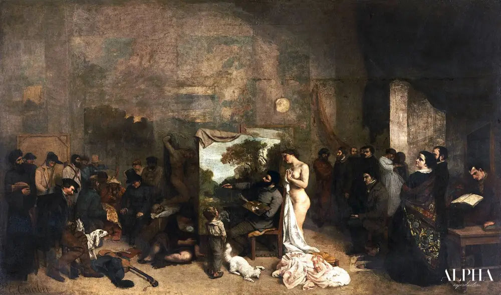 L'Atelier du peintre - Gustave Courbet - Reproductions de tableaux et peintures haut de gamme