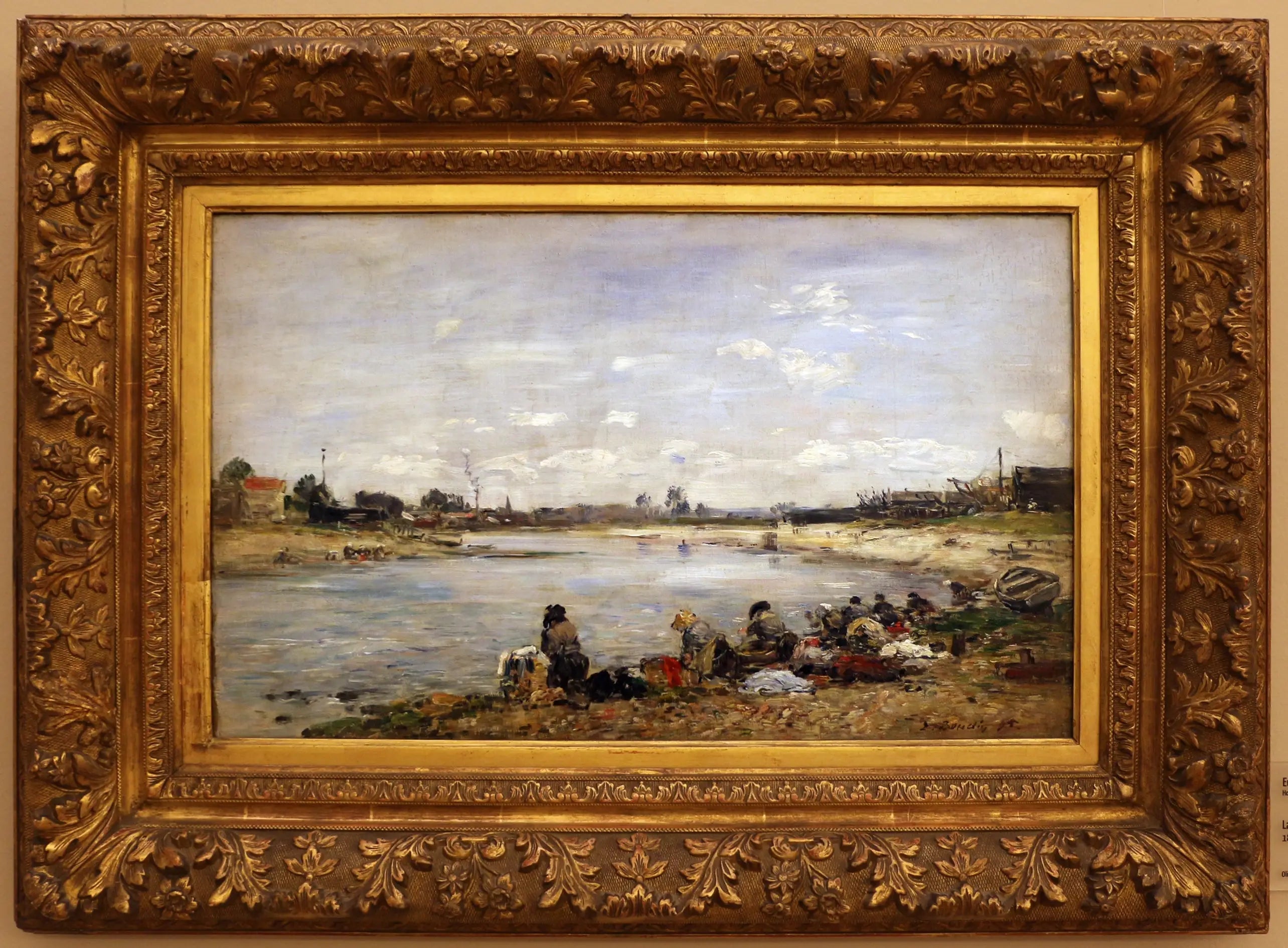 Lavage - Eugène Boudin image 1 reproduction artisanale de tableau