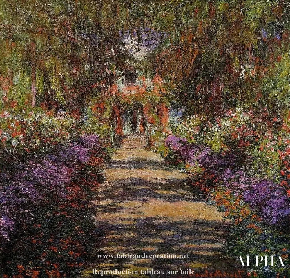 L'avenue de Giverny - Claude Monet - Reproductions de tableaux et peintures haut de gamme