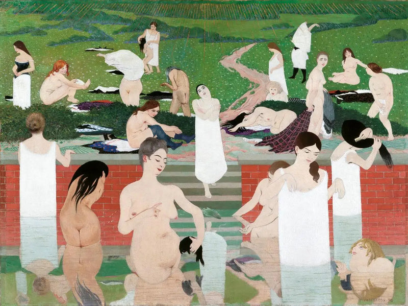 夏の夕暮れの浴槽 - フェリックス・ヴァロトン

Source:
Le Bain au soir d'été - Félix Vallotton