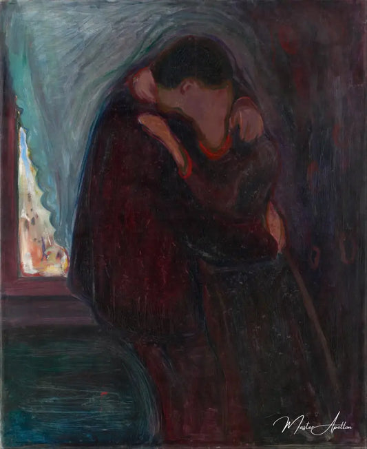 Le Baiser - Edvard Munch - Reproductions de tableaux et peintures haut de gamme