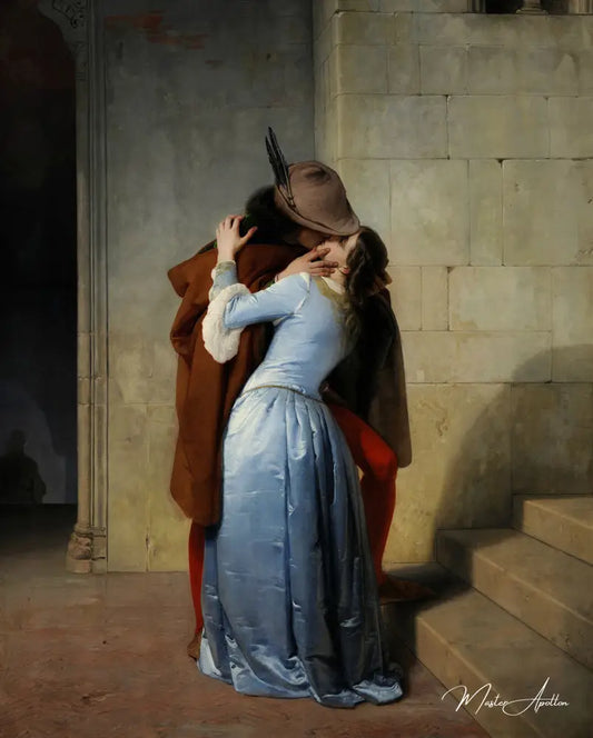 Le Baiser - Francesco Hayez - Reproductions de tableaux et peintures haut de gamme