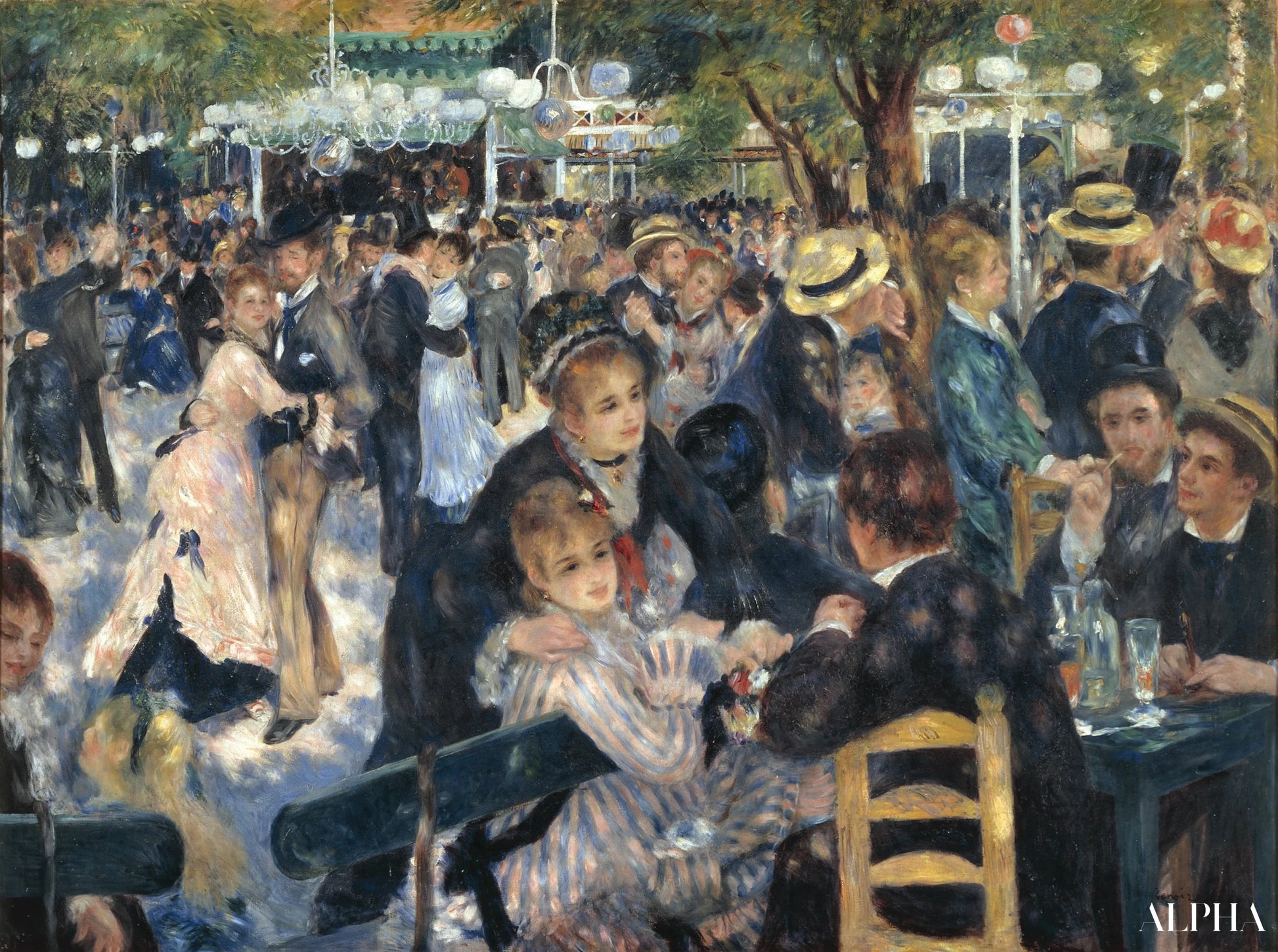 Le Bal du Moulin de la Galette - Pierre-Auguste Renoir - Reproductions de tableaux et peintures haut de gamme