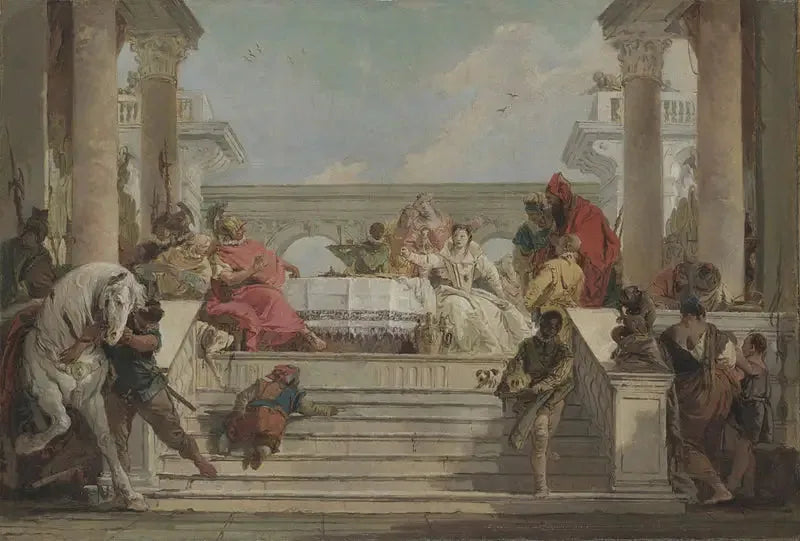 クレオパトラの宴 - ジョヴァンニ・バッティスタ・ティエポロ

Source:
Le Banquet de Cléopâtre - Giovanni Battista Tiepolo