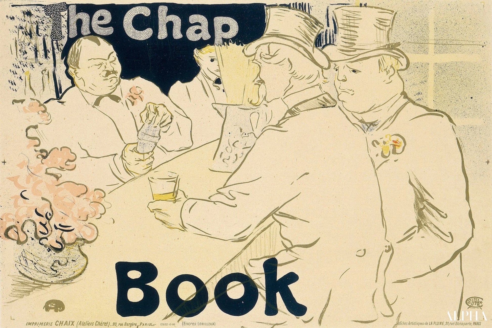 Le bar irlandais et américain, rue royale (pour the chap book), 1895 - Toulouse Lautrec - Reproductions de tableaux et peintures haut de gamme