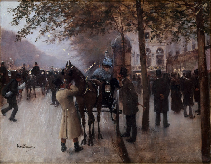 カピュシーヌ通りの大通り、夜、ナポリタンカフェの前 - ジャン・ベロー

Source:
Le boulevard des Capucines, le soir, devant le Café Napolitain - Jean Béraud