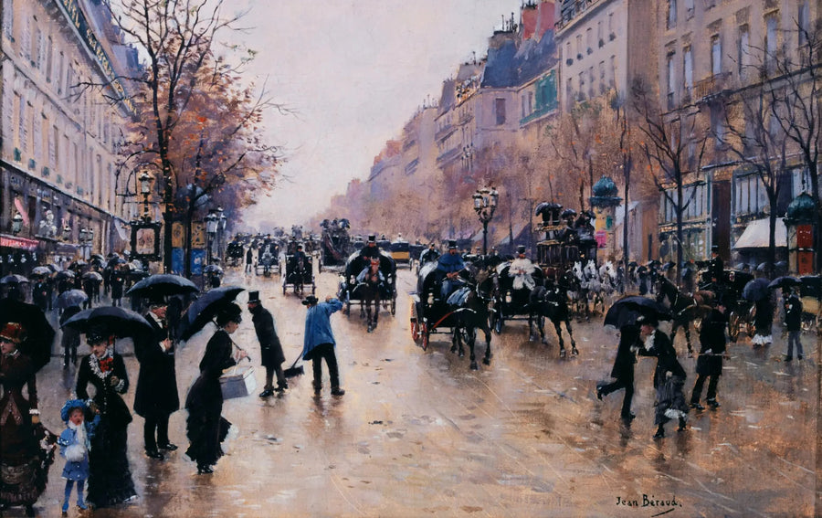 雨の中のポワソニエール大通り - ジャン・ベロー

Source:
Le boulevard Poissonnière sous la pluie - Jean Béraud
