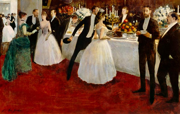 Le buffet - Jean-Louis Forain - Alpha Reproduction