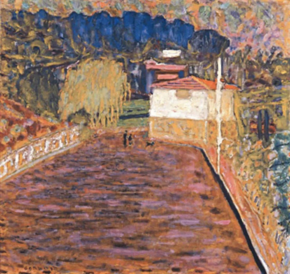 Le Cannet, la route rose - Pierre Bonnard image 1 copie peinte à la main à l’huile