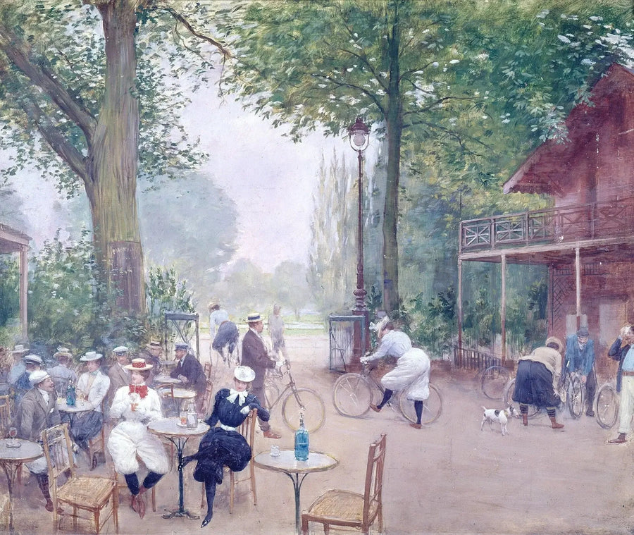 ブローニュの森のサイクルコテージ - ジャン・ベロー

Source:
Le Chalet du cycle au bois de Boulogne - Jean Béraud