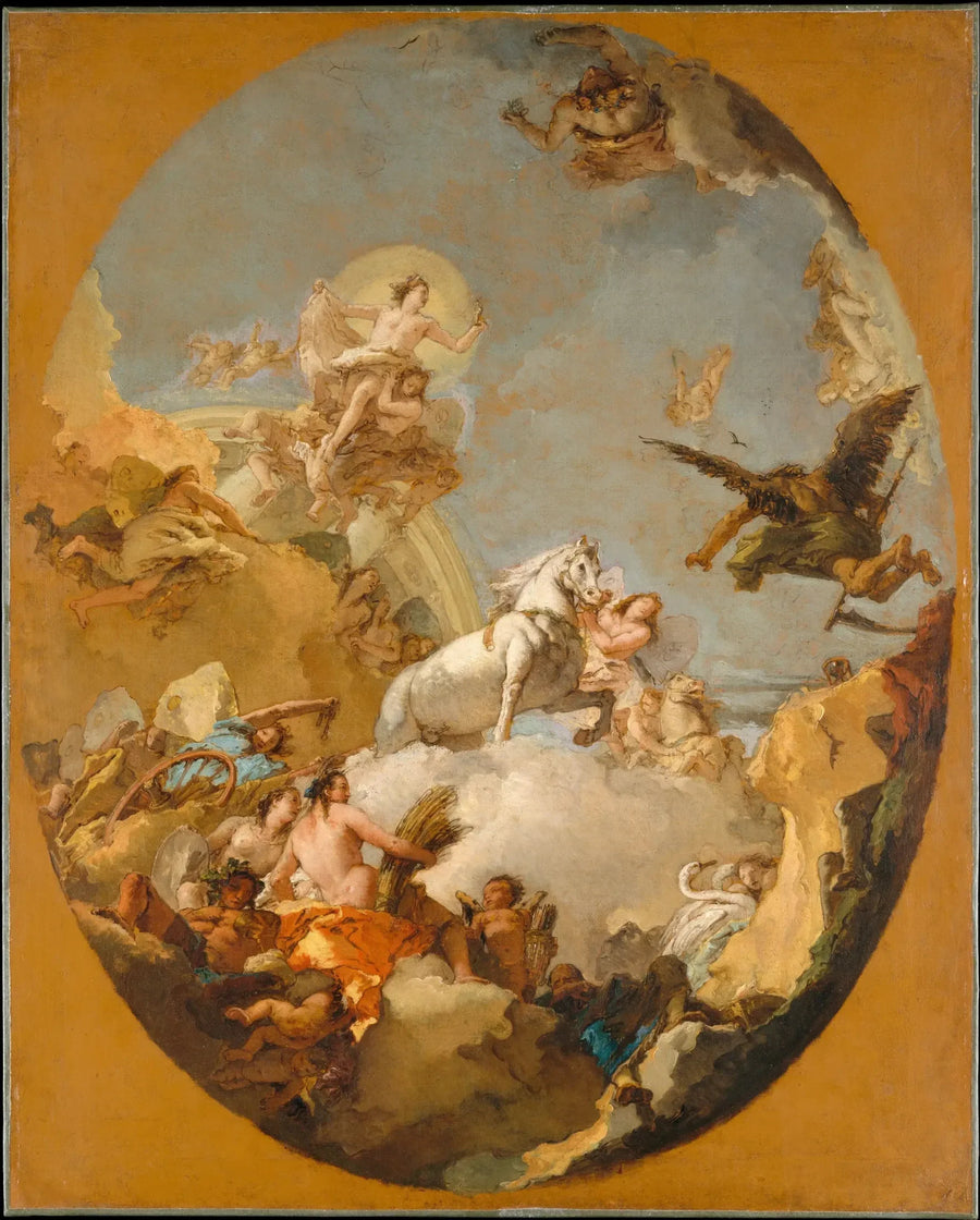 オーロラの馬車 - ジョヴァンニ・バッティスタ・ティエポロ

Source:
Le Chariot d'Aurore - Giovanni Battista Tiepolo