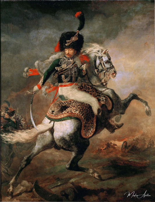 Le Chasseur qui charge - Théodore Géricault - Reproductions de tableaux et peintures haut de gamme