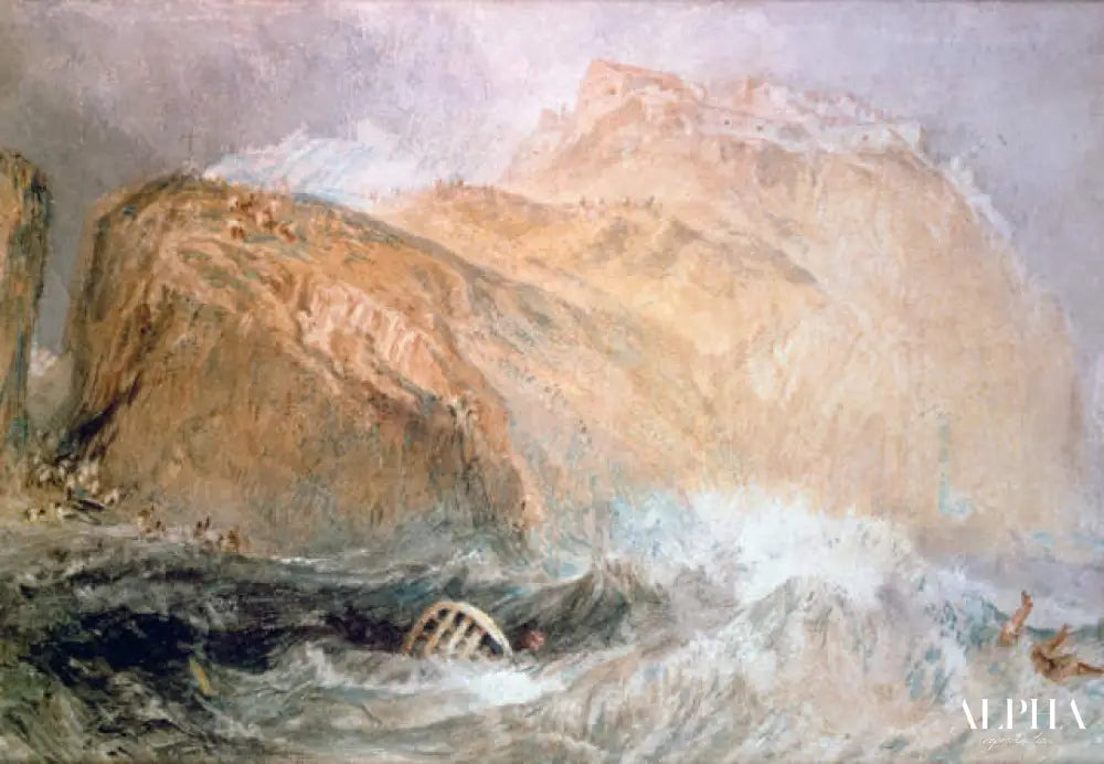 Le château Tintagel - William Turner - Reproductions de tableaux et peintures haut de gamme