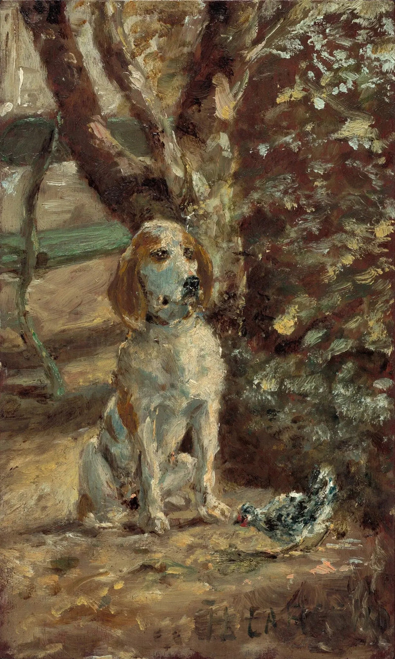 アーティスト フレッシュの犬 - アンリ・ド・トゥールーズ＝ロートレック