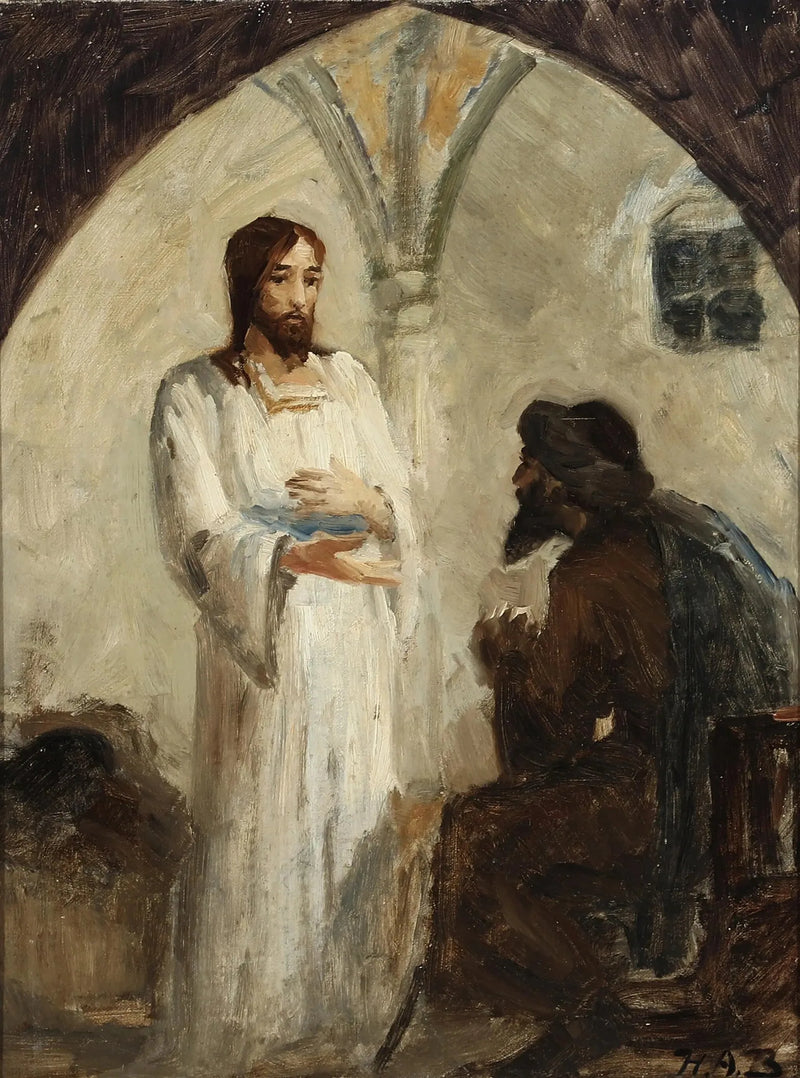 キリストと弟子の会話 - H. A. Brendekilde

Source:
Le Christ en conversation avec un disciple. - H. A. Brendekilde