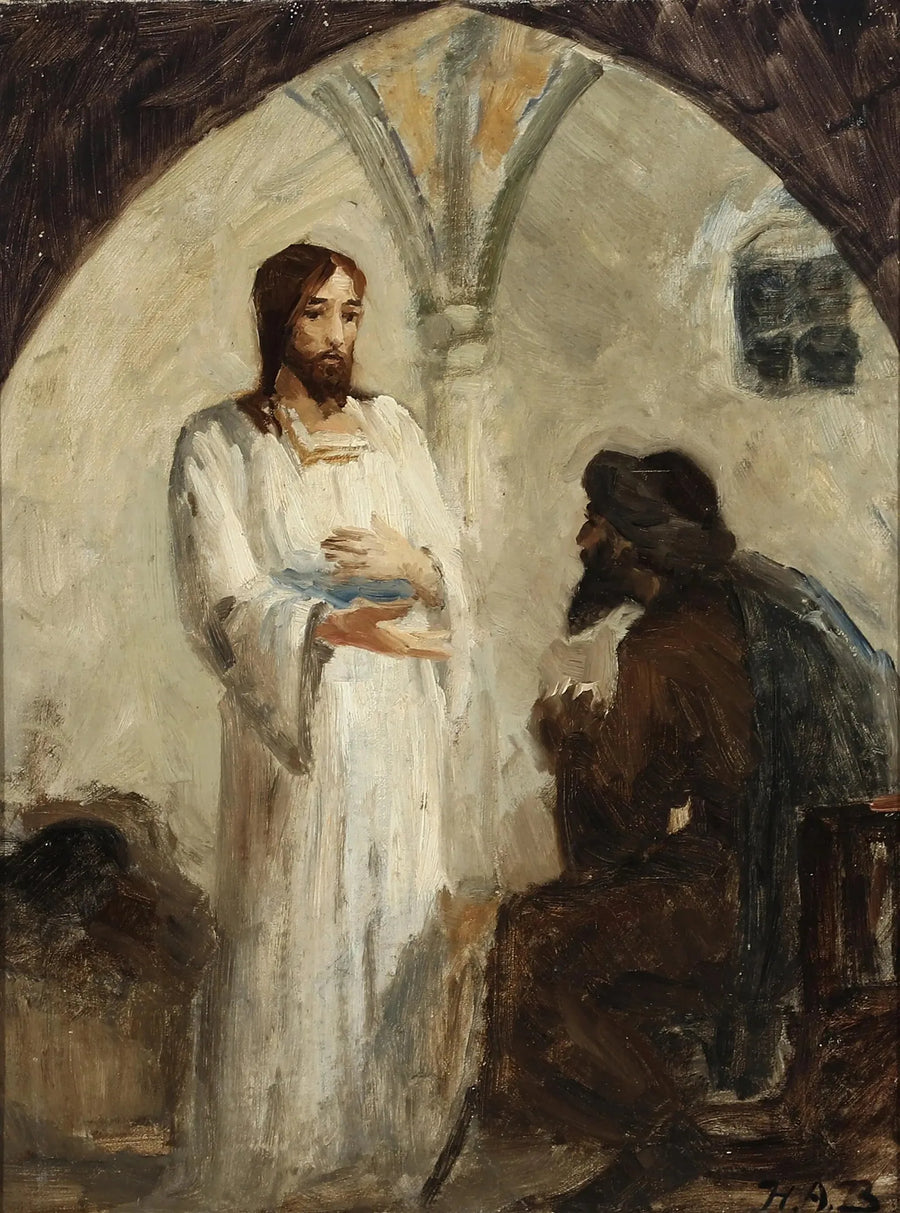 キリストと弟子の会話 - H. A. Brendekilde

Source:
Le Christ en conversation avec un disciple. - H. A. Brendekilde