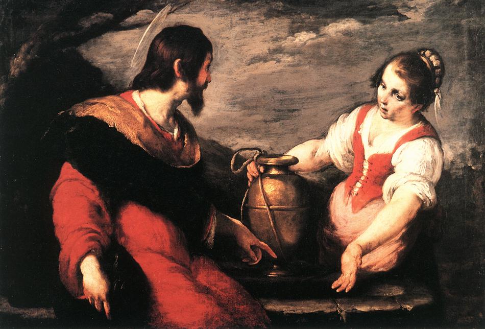 Le Christ et la Samaritaine - Bernardo Strozzi image 1 copie peinte à la main à l’huile