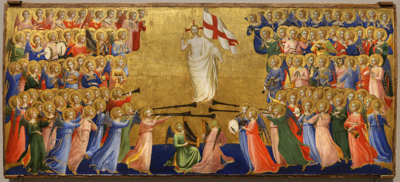 天の庭で栄光に輝くキリスト - フラ・アンジェリコ

Source:
Le Christ glorifié dans la cour du ciel - Fra Angelico