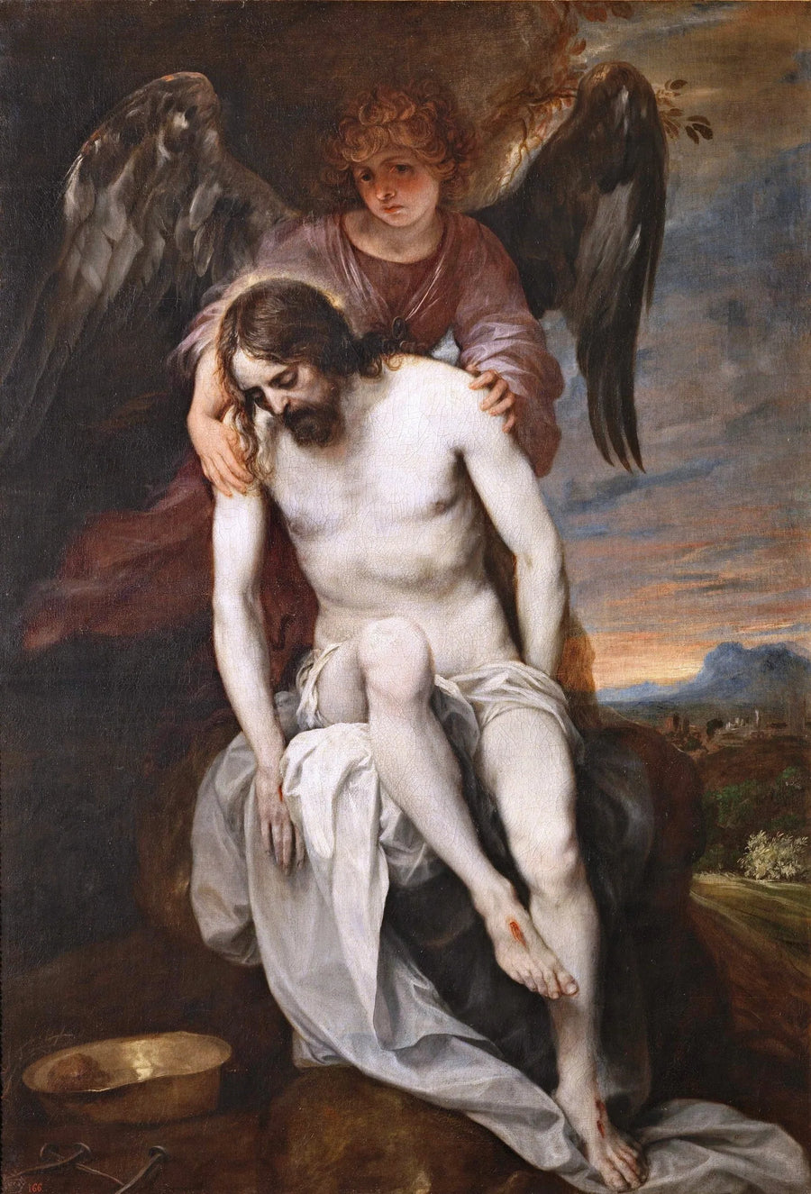 天使に担がれる死者のキリスト - アロンソ・カノ